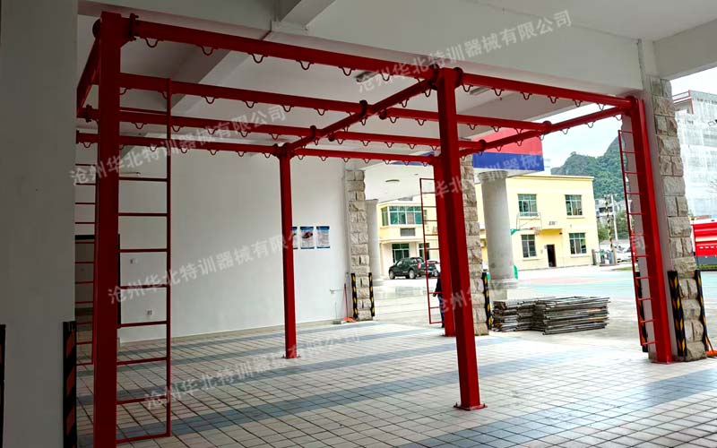 德保某消防救援大隊車庫繩索訓(xùn)練設(shè)施順利完工!